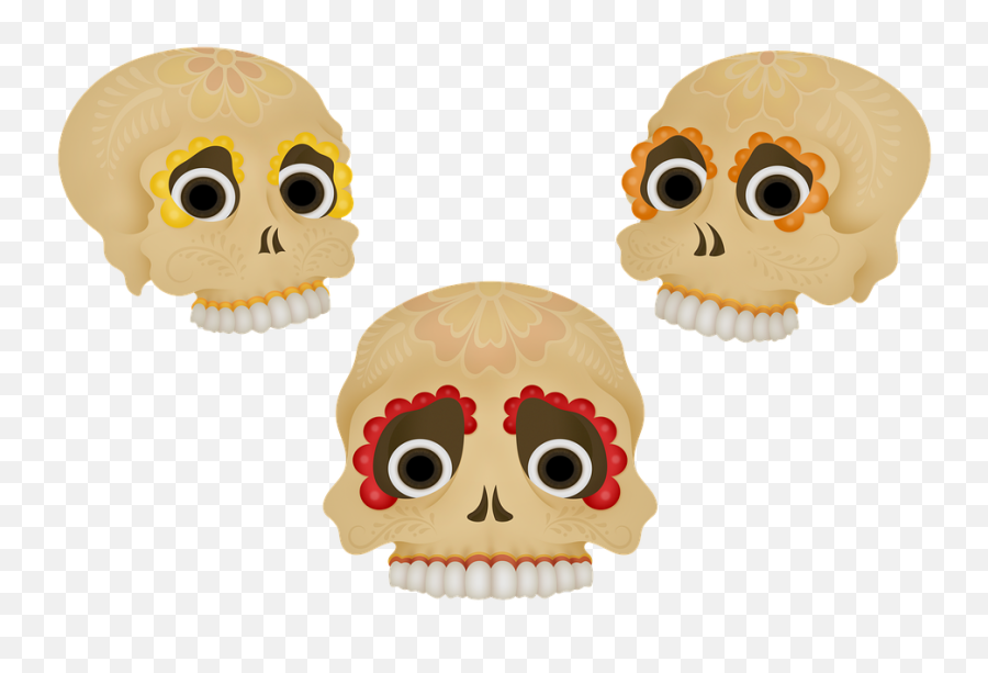 Sugar Skull Tattoo - Calavera De Azucar Png Emoji,Sugar Skull Emoji