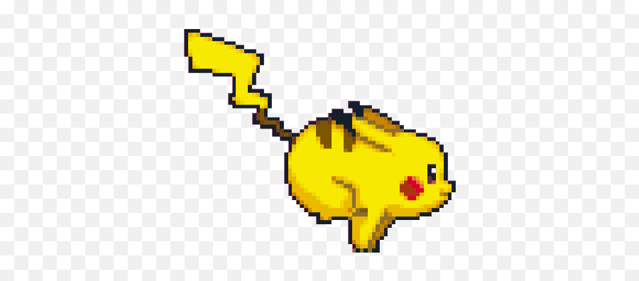Pikachu Running Sticker Gif - Pikachu Gif Transparent Emoji,Sneaky Emoticon