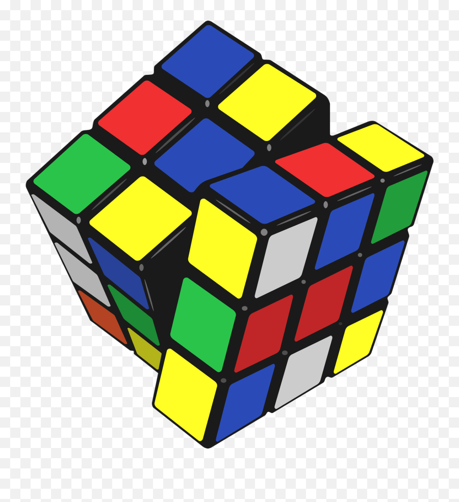 Cube Clipart Transparent Cube - Transparent Rubiks Cube Png Emoji,Rubik's Cube Emoji