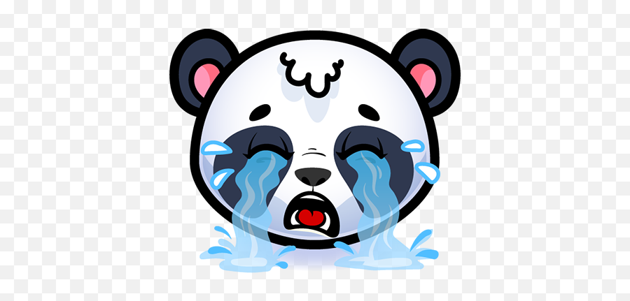 Emotion Panda Sticker - Clip Art Emoji,Pug Emoji Copy And Paste