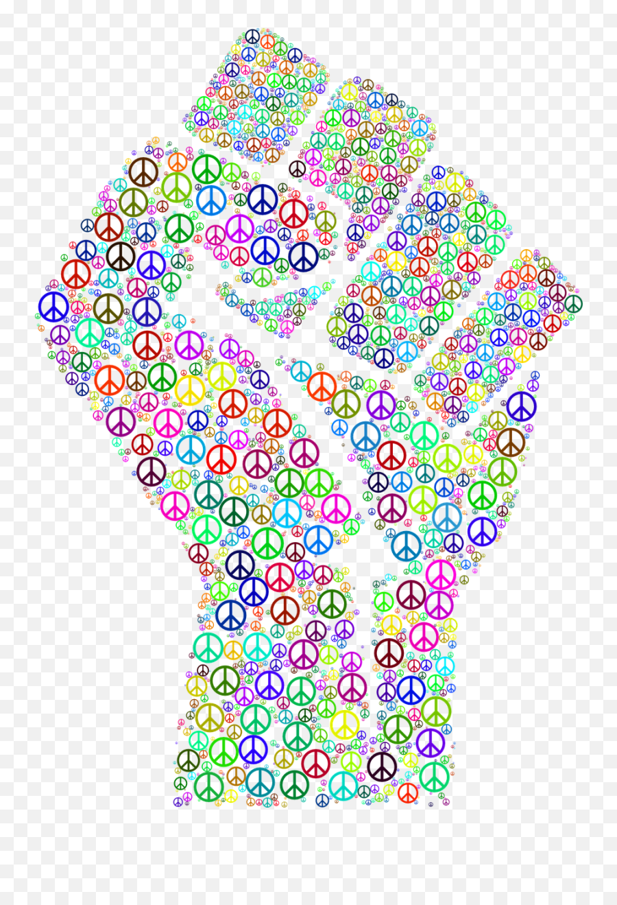 Fist Hand Clenched Fingers Peace - Colorful Fist Emoji,Lightning Hammer Arm Emoji