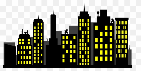 Cityscape Clipart Simplistic Cityscape - Predios Png Emoji,Cityscape Emoji