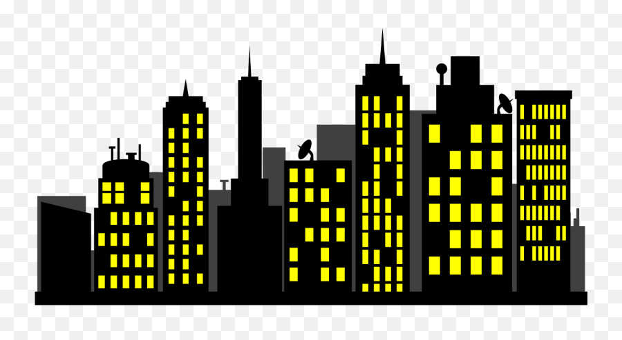 Cityscape Clipart Simplistic Cityscape - Predios Png Emoji,Cityscape Emoji