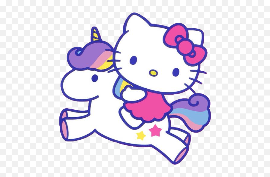 Unicorns - Hello Kitty Unicorn Png Emoji,Unicorn Emoticons