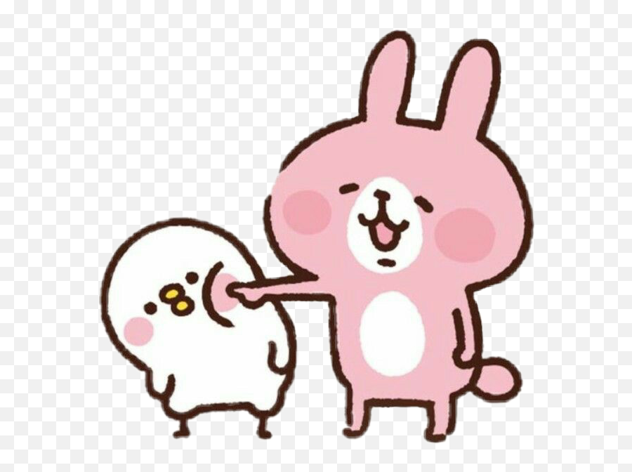 Freetoedit Cute Kawaii Animal Poke Love - Piske And Usagi Phone Emoji,Poke Emoji