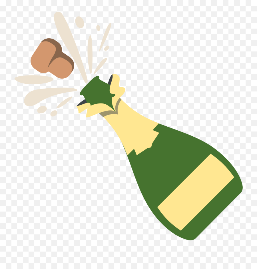 Emojione 1f37e - Popped Champagne Bottle Svg Emoji,Champagne Emoji