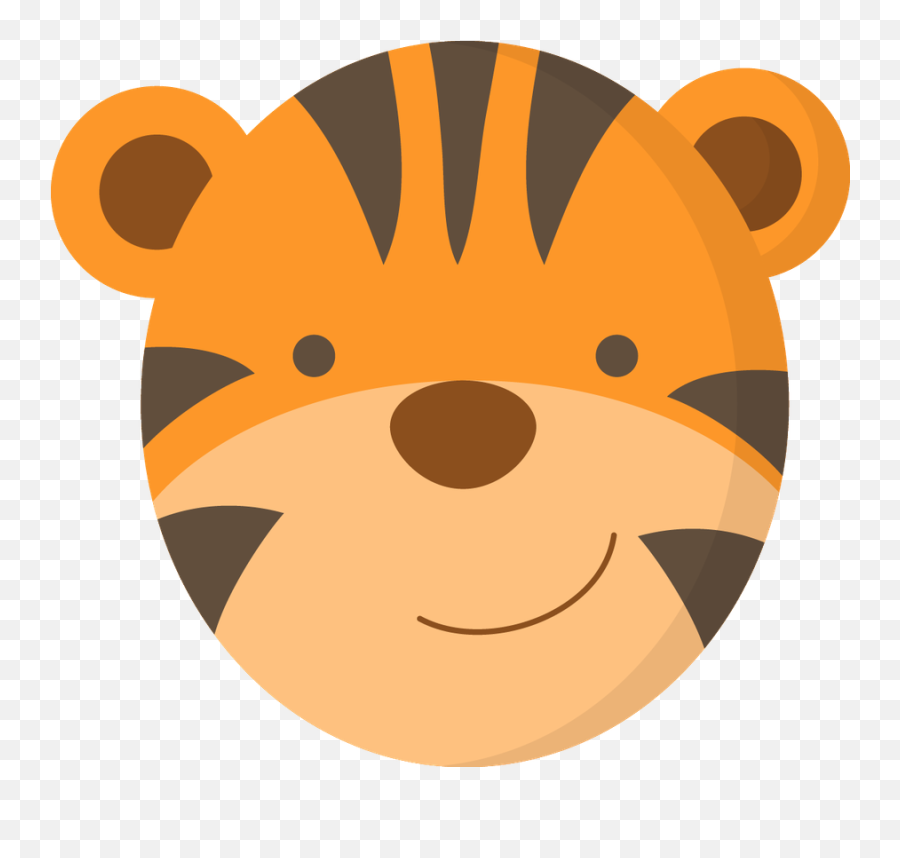 Tiger Face Clipart At Getdrawings - Cute Tiger Head Cartoon Emoji,Detroit Tigers Emoji