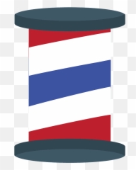Barber Pole Emoji Clipart - Cylinder