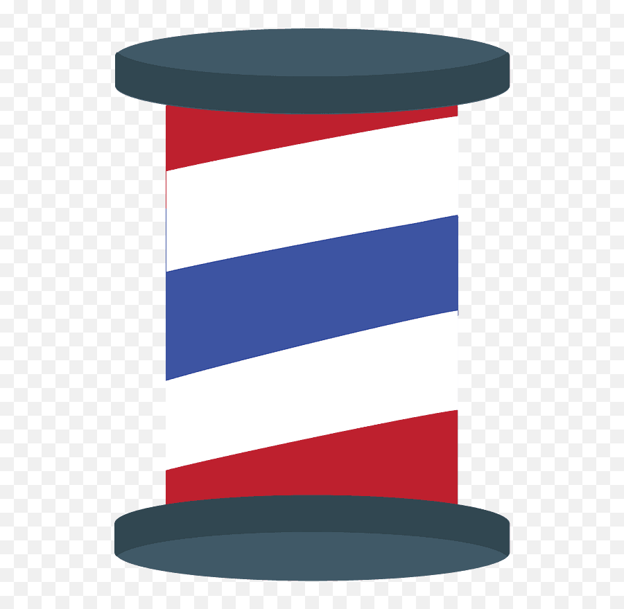 Barber Pole Emoji Clipart - Cylinder,Barber Emoji