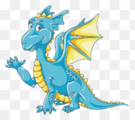 Free Blue And Yellow Dragon Psd Vector - Clip Art Emoji
