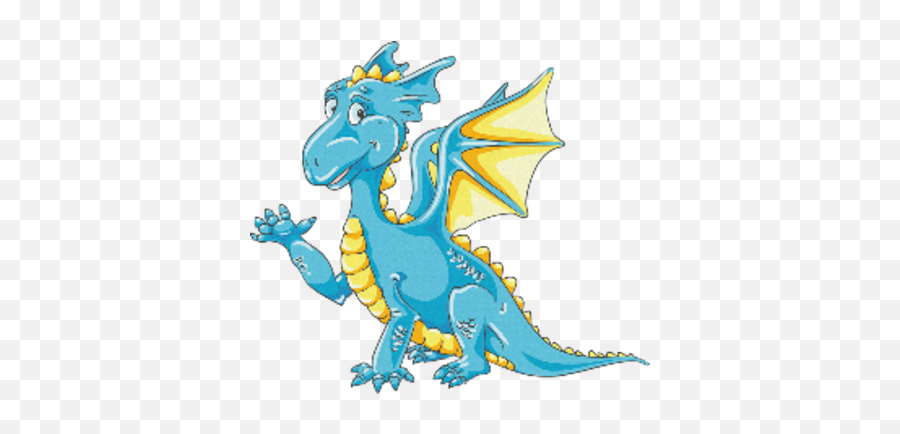 Free Blue And Yellow Dragon Psd Vector - Dragon Clip Art Yellow Emoji,Dragon Emoticons