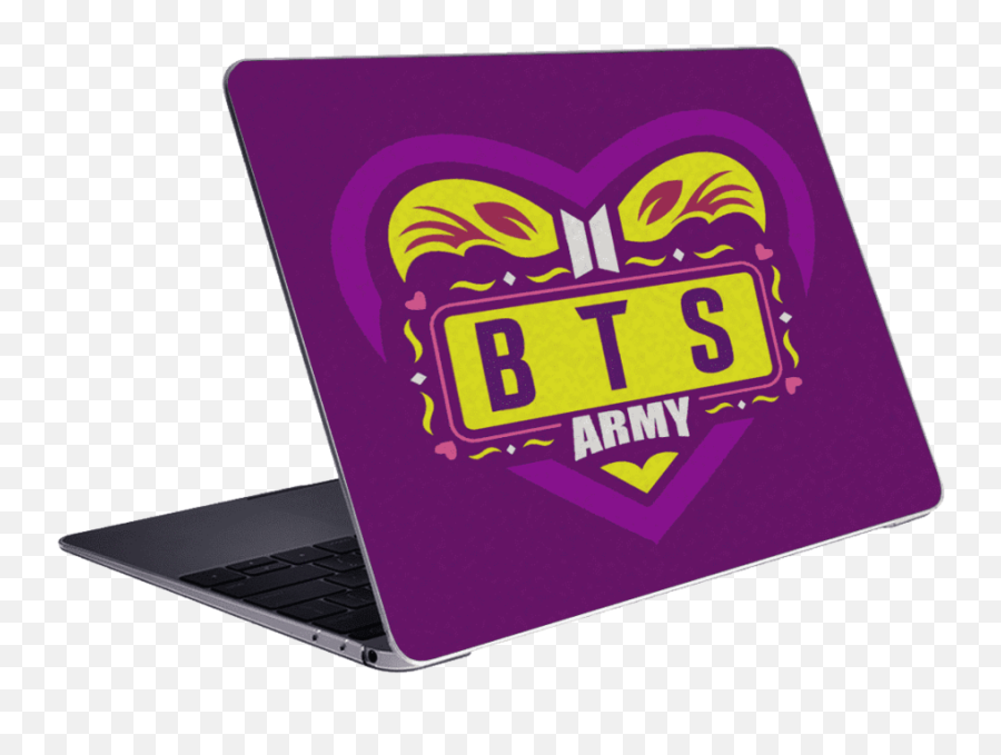 Symbol Bts Army Logo Purple - Logo Keren Laptop Skin Cover Bts Emoji,Emoji Laptop Skin