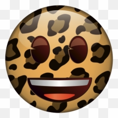 Face With Leopard Print - Circle Emoji