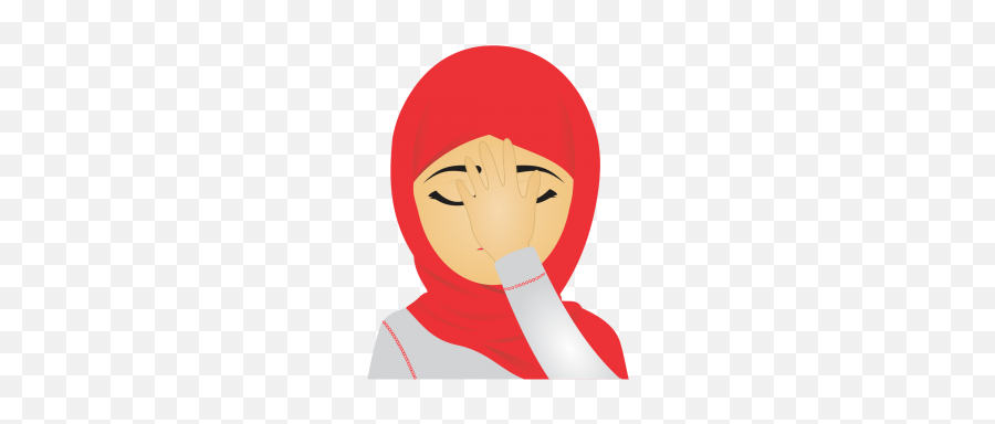 Muslim Emoji Set Cute Expressions Expression Express - Emoji Muslim,Emoji Art Copy Paste Love