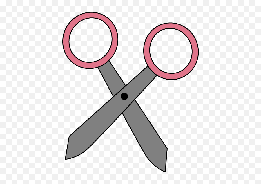 Pink Scissors - Cute Scissors Clip Art Png Emoji,Scissors Emoji