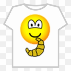 Eating Croissant Smiley - T Shirt Png Roblox Emoji