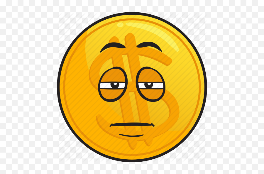 Gold Coin Emoji Cartoons - Crazy Person Emoji,Coin Emoji