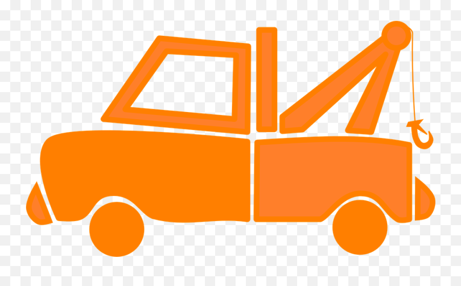 Tow Truck Hauling Wrecker - Orange Dump Truck Clipart Emoji,Food Truck Emoji