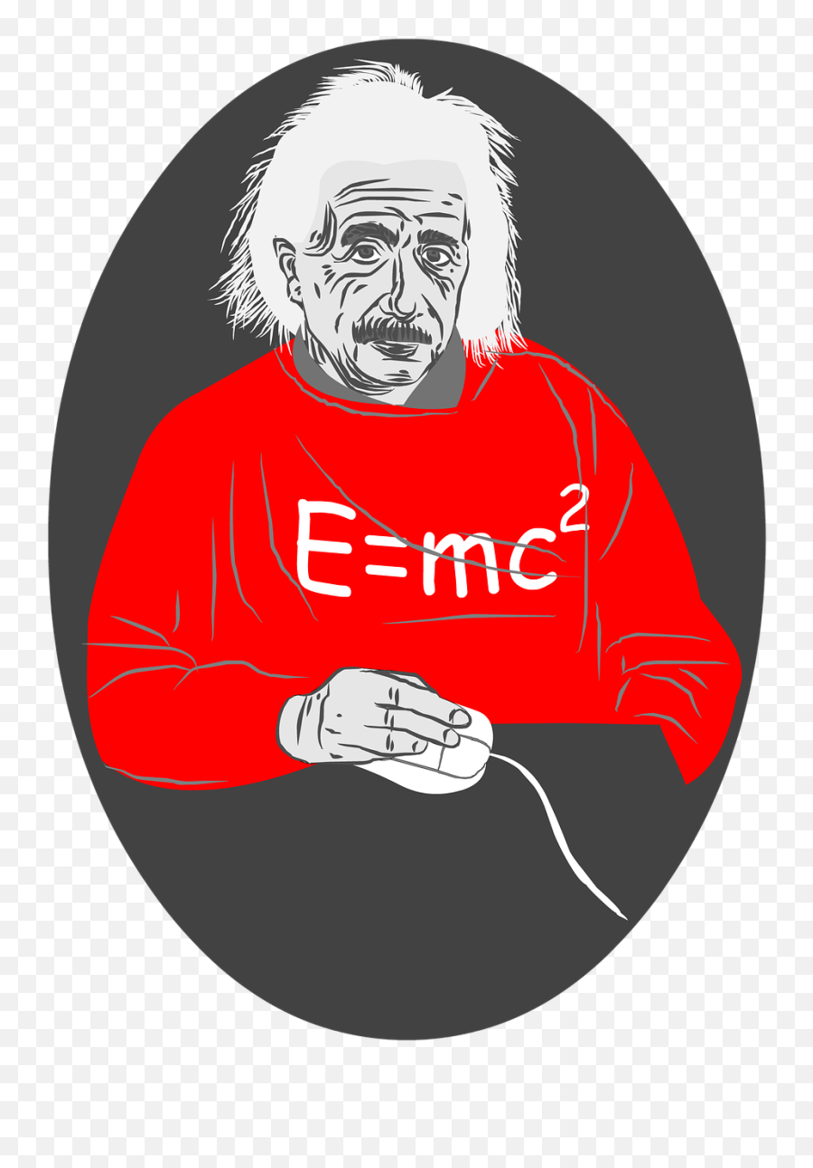 Albert Einstein Mouse White Hair Free - Physics Stickers Png Emoji,Emoji Canvas Painting