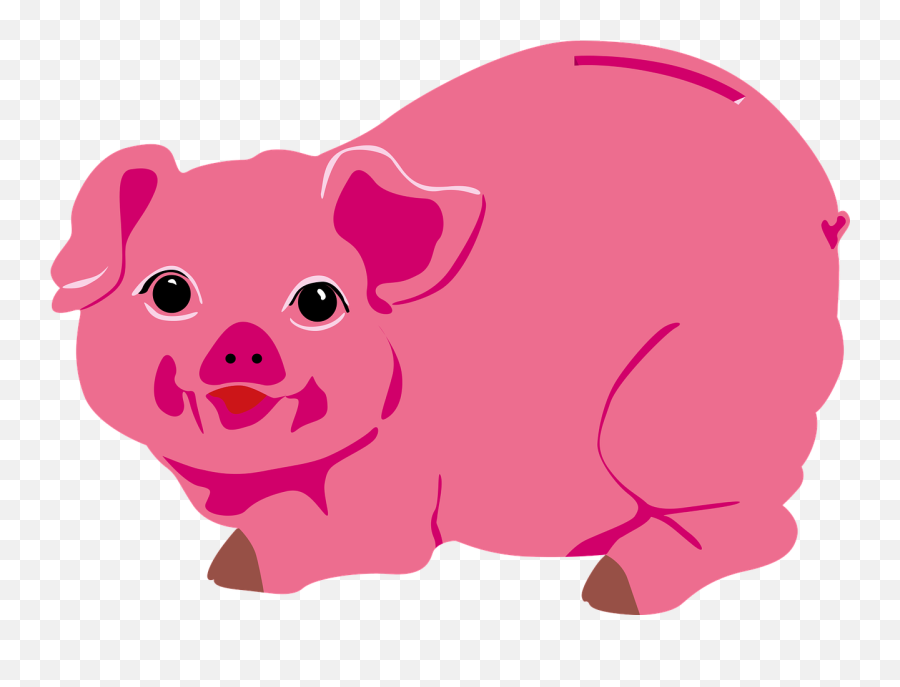 Piggy Bank Money Pig - Con Heo Vector Emoji,Woman Pig Emoji