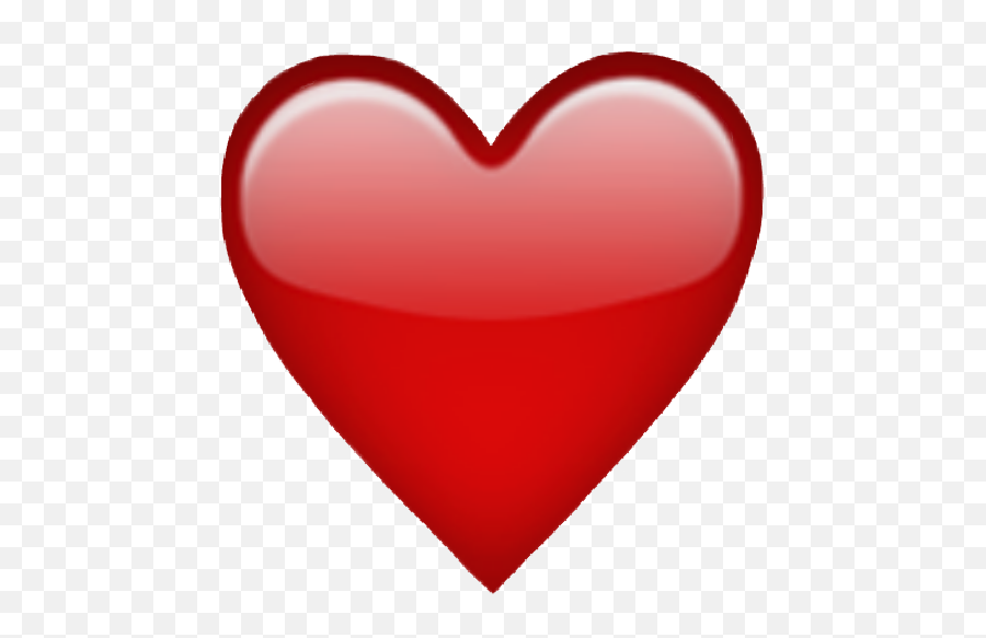 Simple Basic Red Heart Iphone Emoji - Un Corazón Grande Rojo,Simple Heart Emoji