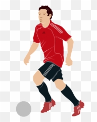 Cute Football Player Clipart Vector - Soccer Gif Emoji