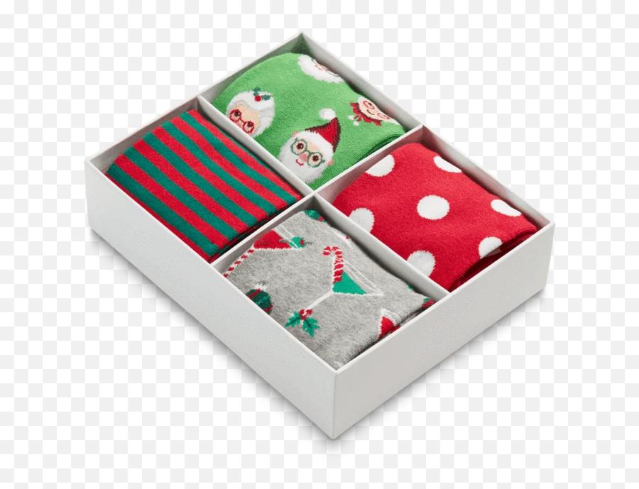 Womenu0027s 4 - Pack Christmas Socks Gift Box U2013 Hotsox Frog Emoji,Present Emoji