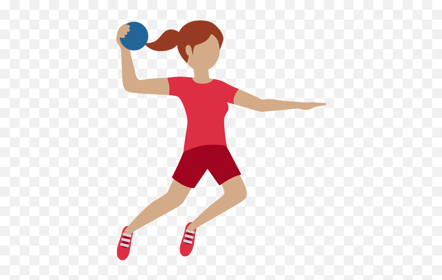 U200d Woman Playing Handball Medium Skin Tone Emoji - Handball Cartoon,Shot Emoji