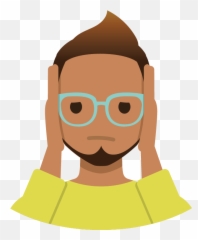 CAMHS Dorset - Cartoon Stressed Person Transparent Emoji