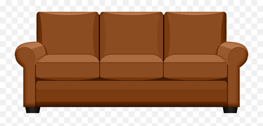 Sofa Clipart - Brown Couch Clipart Emoji,Sofa Emoji