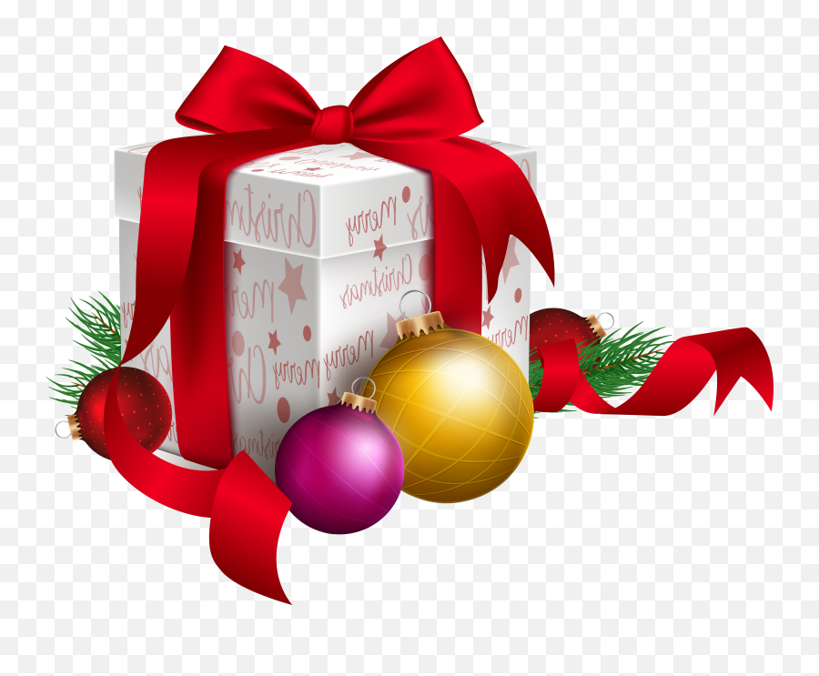 Xmas Gift Clipart Png - Transparent Christmas Gift Png Emoji,Christmas Present Emoji