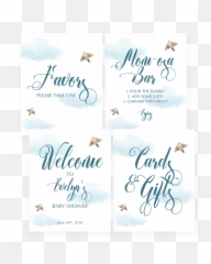 Air Baby Shower Games Printable - Calligraphy Emoji