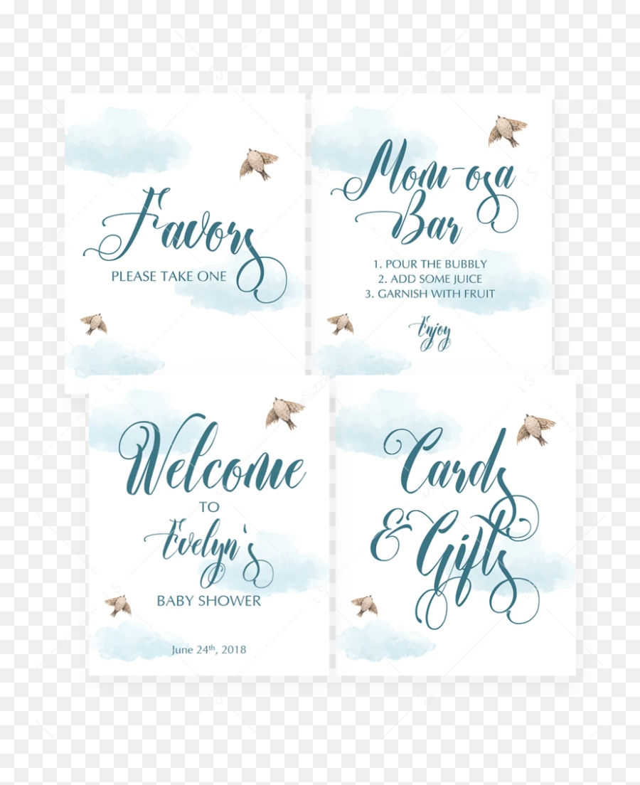 Air Baby Shower Games Printable - Calligraphy Emoji,Guess The Emoji Cloud Candy
