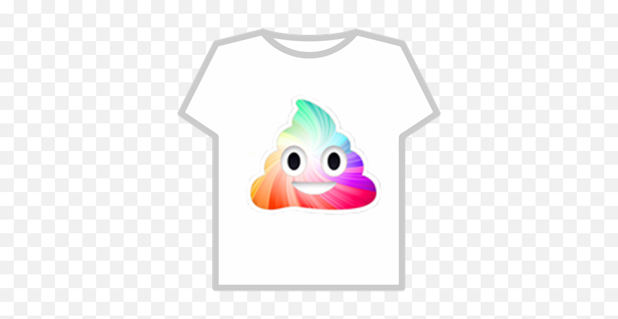 Rainbow Poop - T Shirt Roblox Vamy Emoji,How To Make Emojis In Roblox