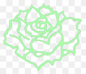 Green Flower Png Svg Clip Art For Web - Download Clip Art Clipart Blue Flower Outline Emoji,Lacrosse Emoji Download