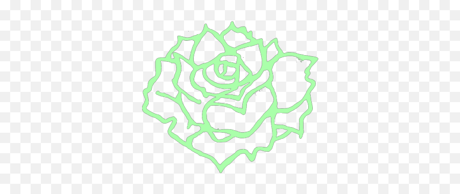 Green Flower Png Svg Clip Art For Web - Download Clip Art Clipart Blue Flower Outline Emoji,Lacrosse Emoji Download
