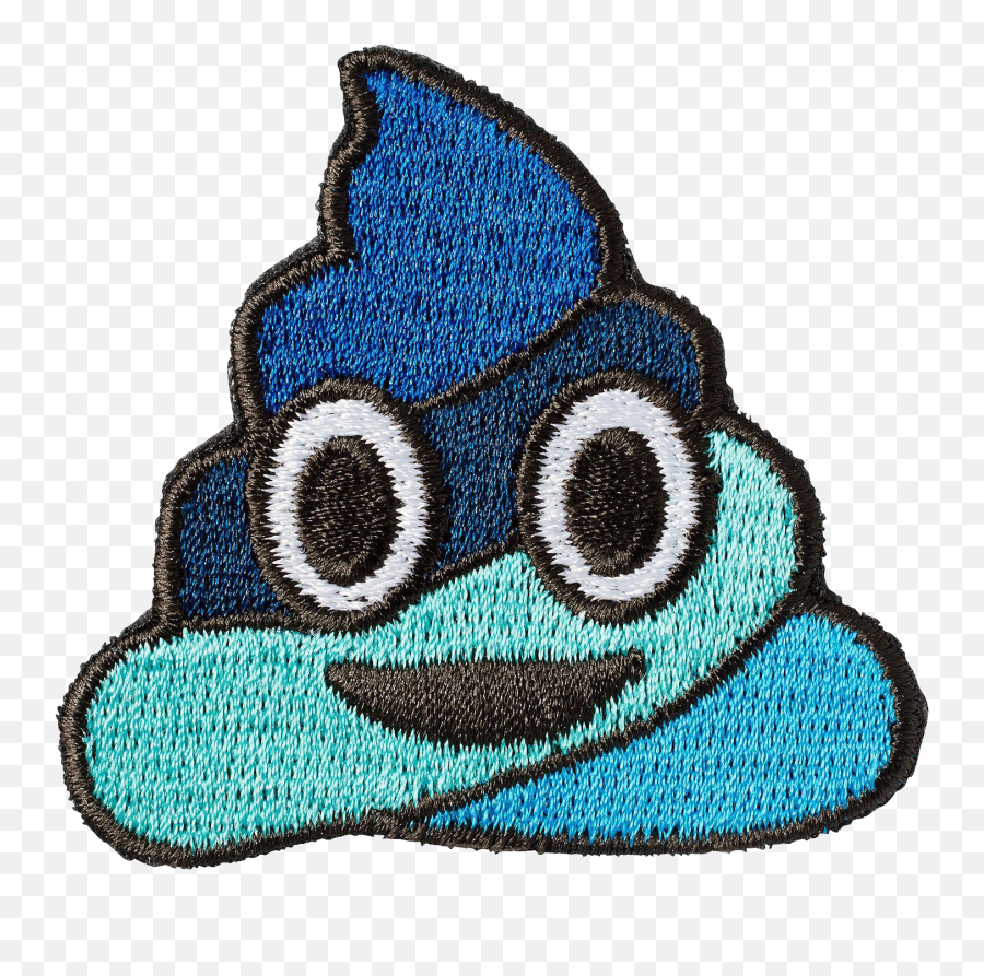 Download Blue Poop Sticker Patch - Emoji Full Size Png Blue,I Voted Emoji
