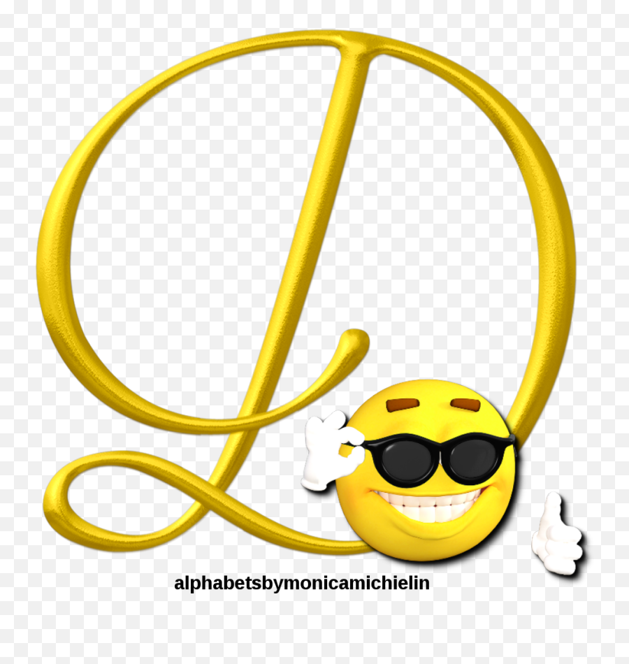 Yellow Smile Emoticon Emoji Alphabet - Letra D Cursiva Mayuscula,Emoji Greek Letters