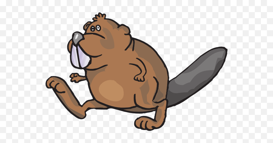 Cartoon Beaver Clipart - Clip Art Library Movement Of An Animal Cartoon Emoji,Beaver Emoji