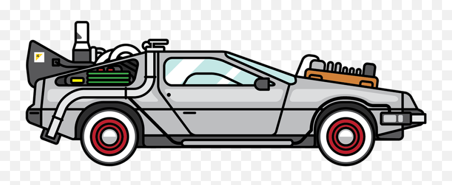Docs Delorean - Drawing Back To The Future Delorean Emoji,Back To The Future Emoji