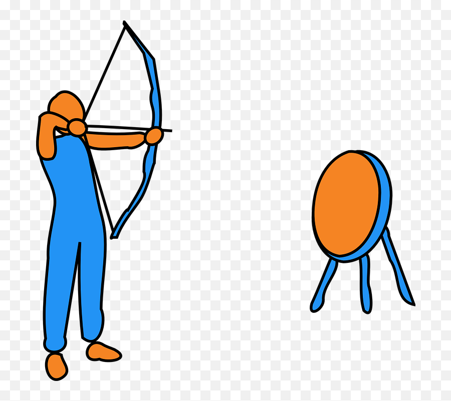 Man Sports Aim - Archery Clipart Animated Gif Emoji,Fire Emoji Android
