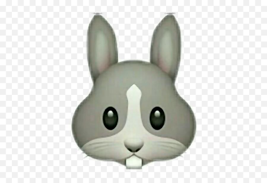 Bunny Apple Emoji Collage Cute New Rabbit Snif Nose Gre - Rabbit Emoji Apple,Nose Emoji