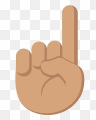 Medium Skin Tone Emoji Emoticon Vector - Png Pointing Hand