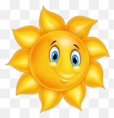 Pin - Sun With Eye Cartoon Emoji,Sun Emoticon