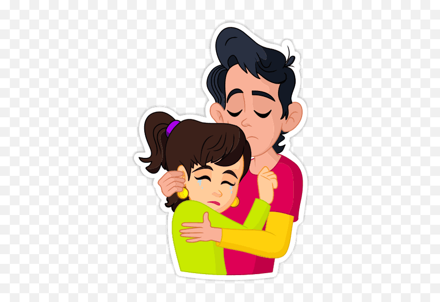 Things Couple Do - Sad Couple Sticker Png Emoji,Emojis For Couples