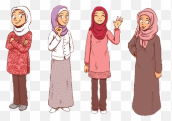 Muslims Muslimahs Hijabis Hijab Islam - Friend Cute Hijab Cartoon Emoji,Hijab Emoji