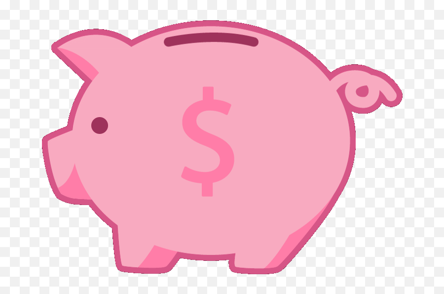 Geico Piggy Stickers For Android Ios - Piggy Bank Gif Transparent Emoji,Piggy Bank Emoji