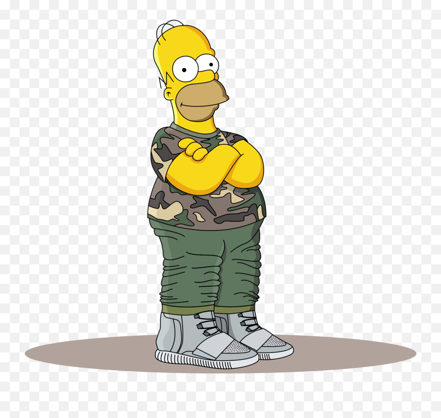 Cartoon Yeezy Png Picture - Homer Simpson Hypebeast Png Emoji,Hypebeast Emojis