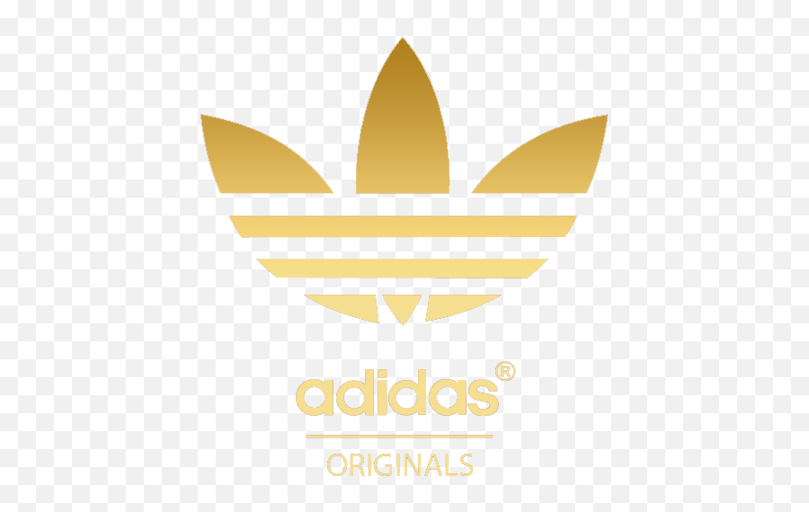 Adidas Originals Logo - Gold Adidas Logo Transparent Emoji,Adidas Logo ...