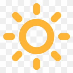 Fxemoji U1f505 - Sun Outline Easy